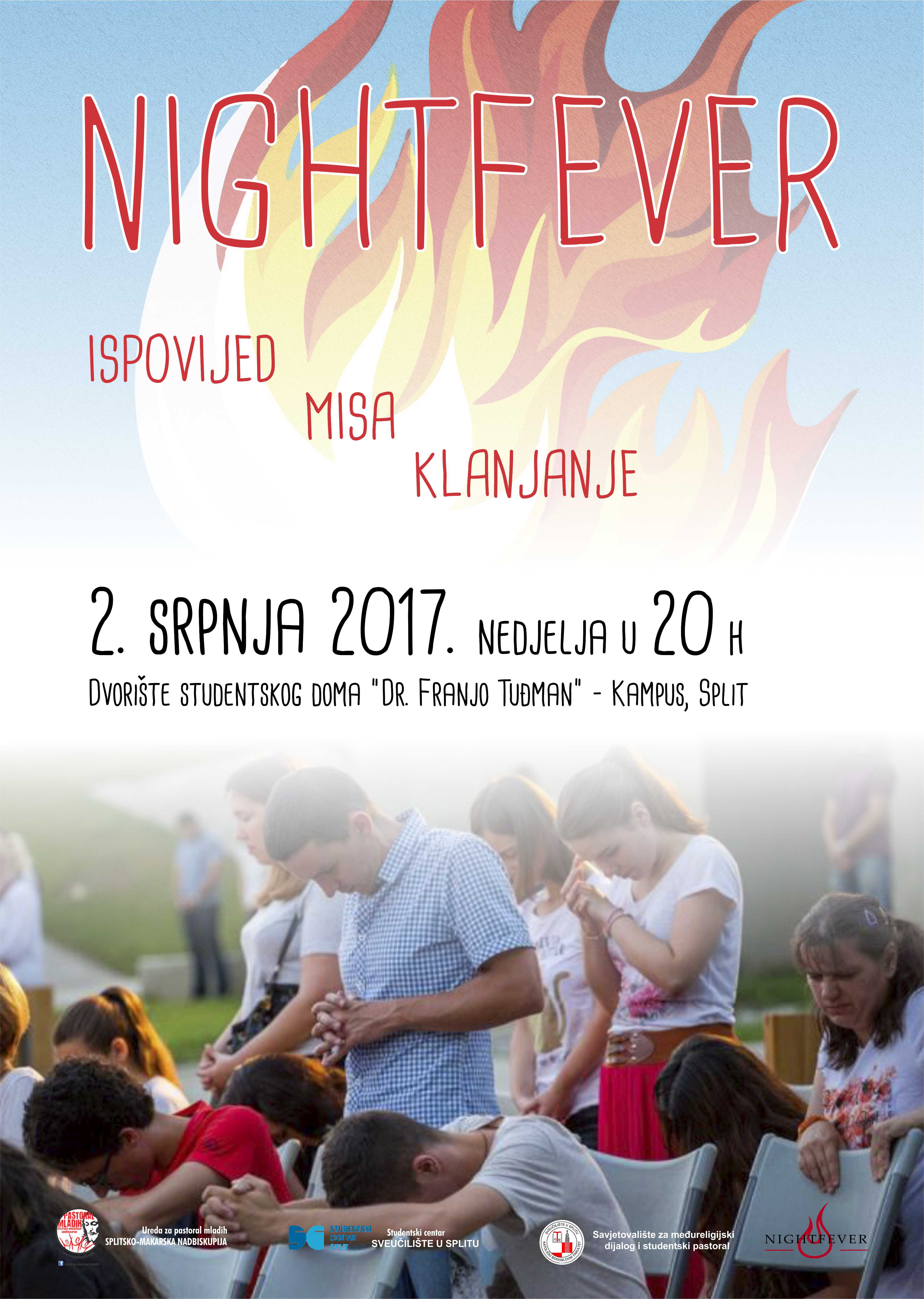 Nightfever 2017. (ispovijed, sv. misa i klanjanje) na Kampusu